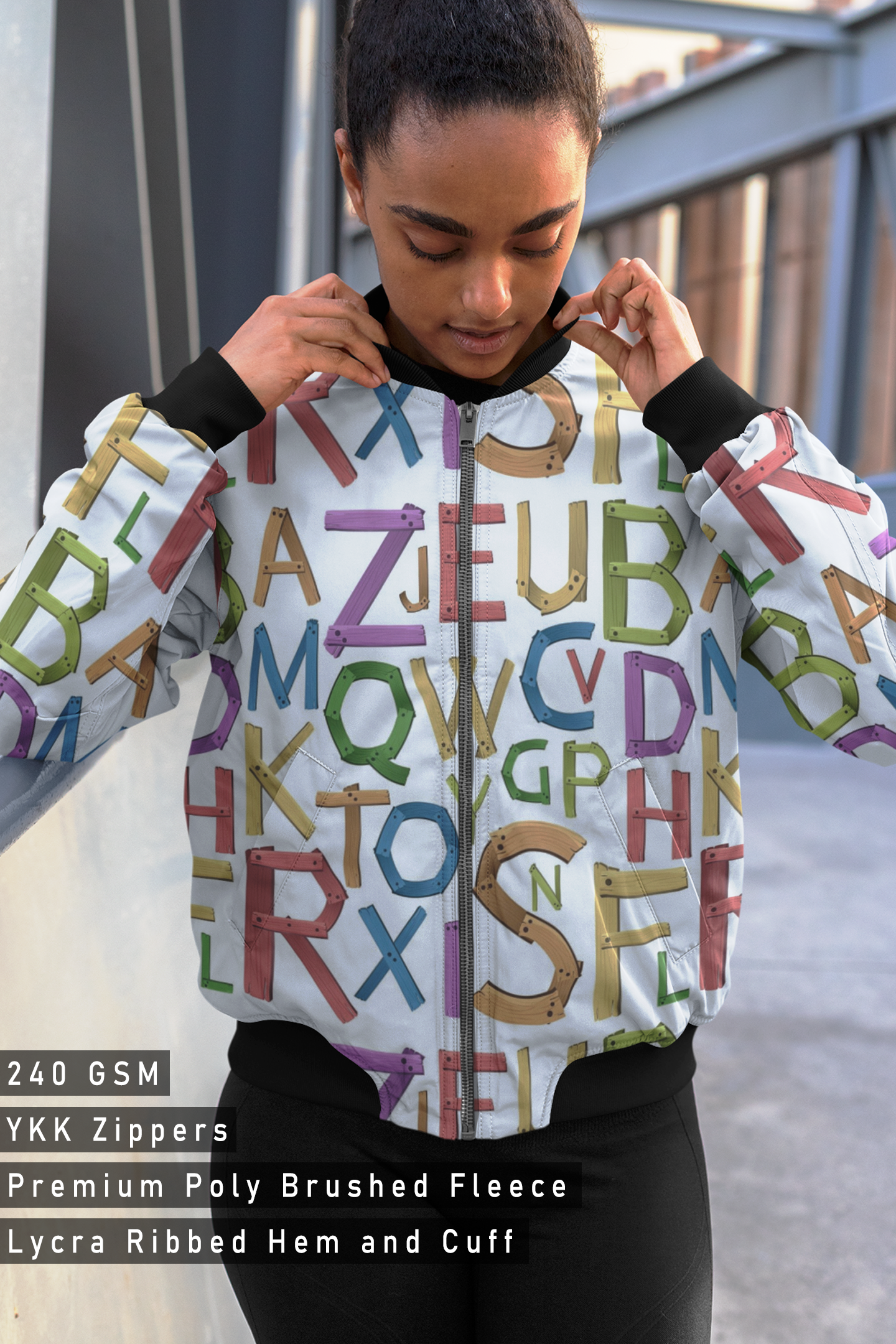 Alphabet woodcut decor designs