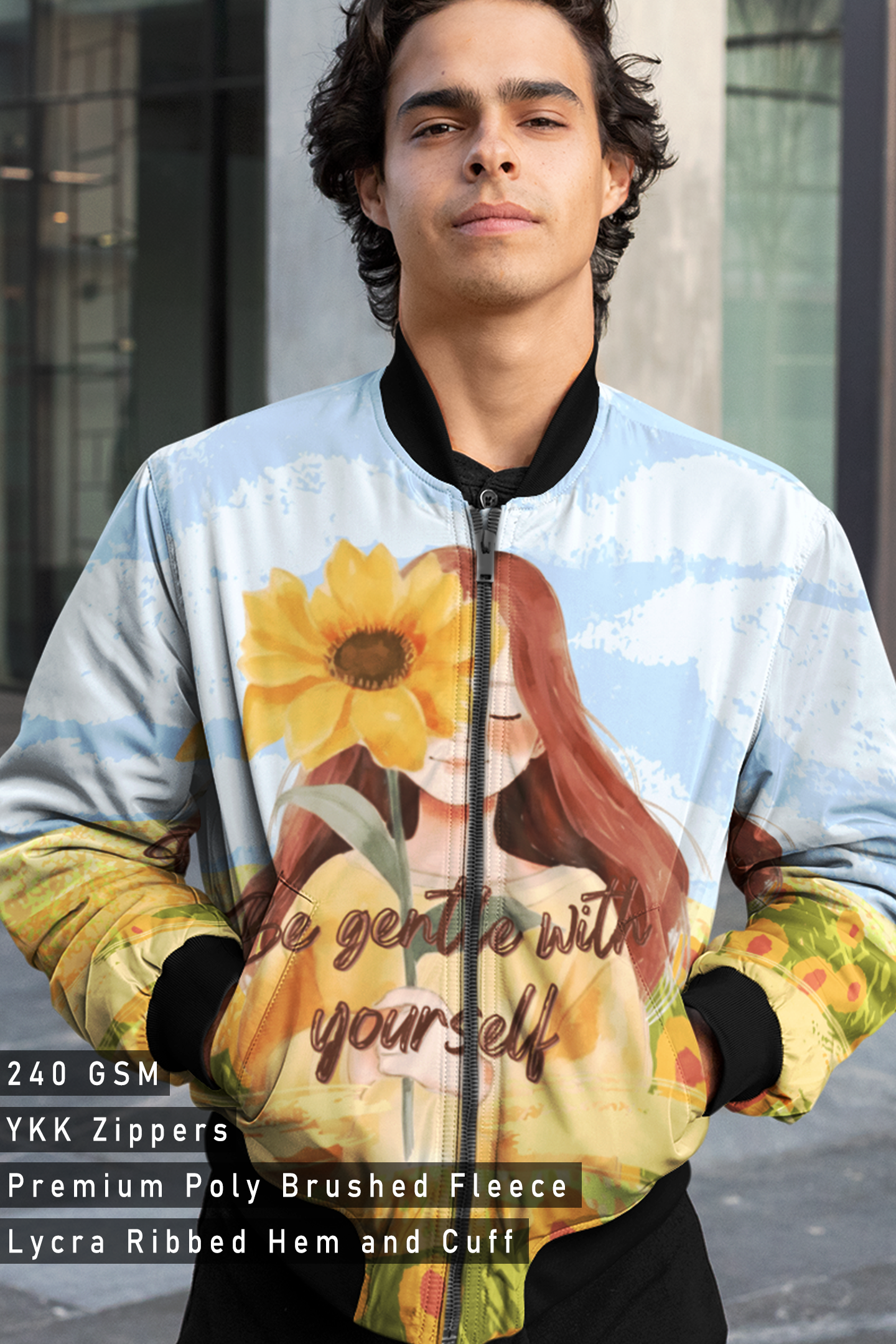 Be Gentle, AOP Bomber Jacket