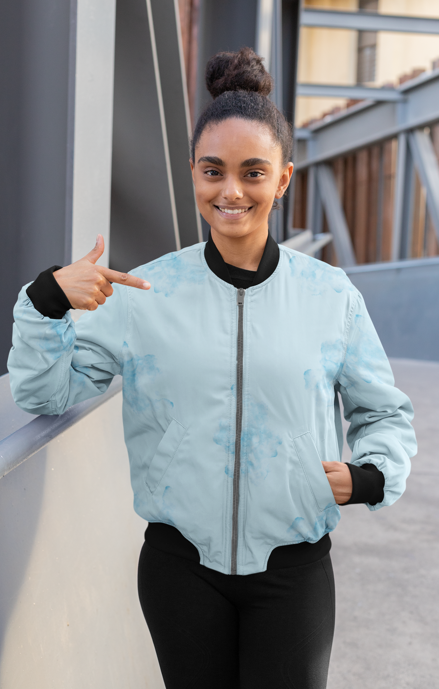 Cloud Stoke, AOP Bomber Jacket