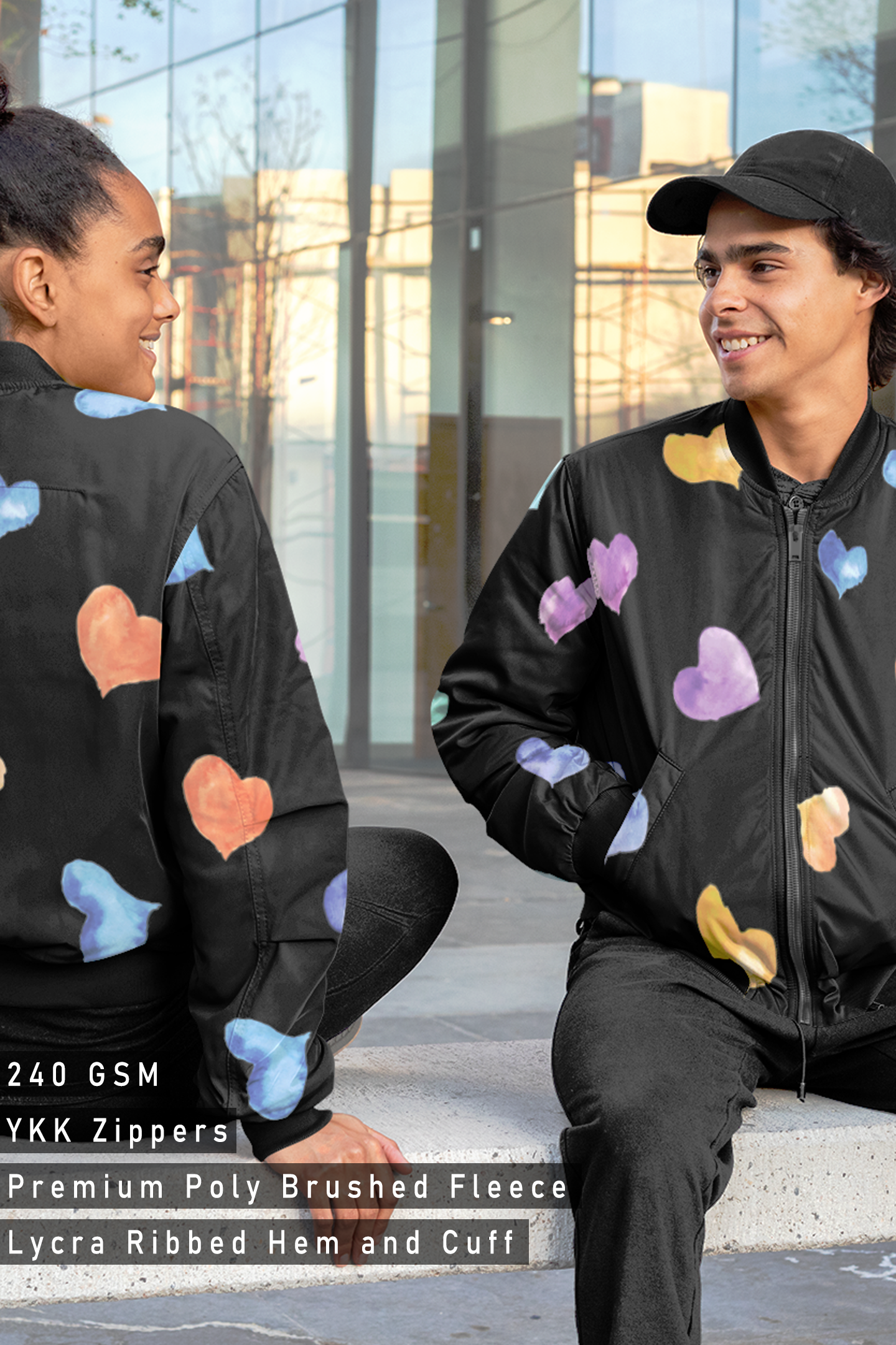Valentine Heart , Bomber Jacket