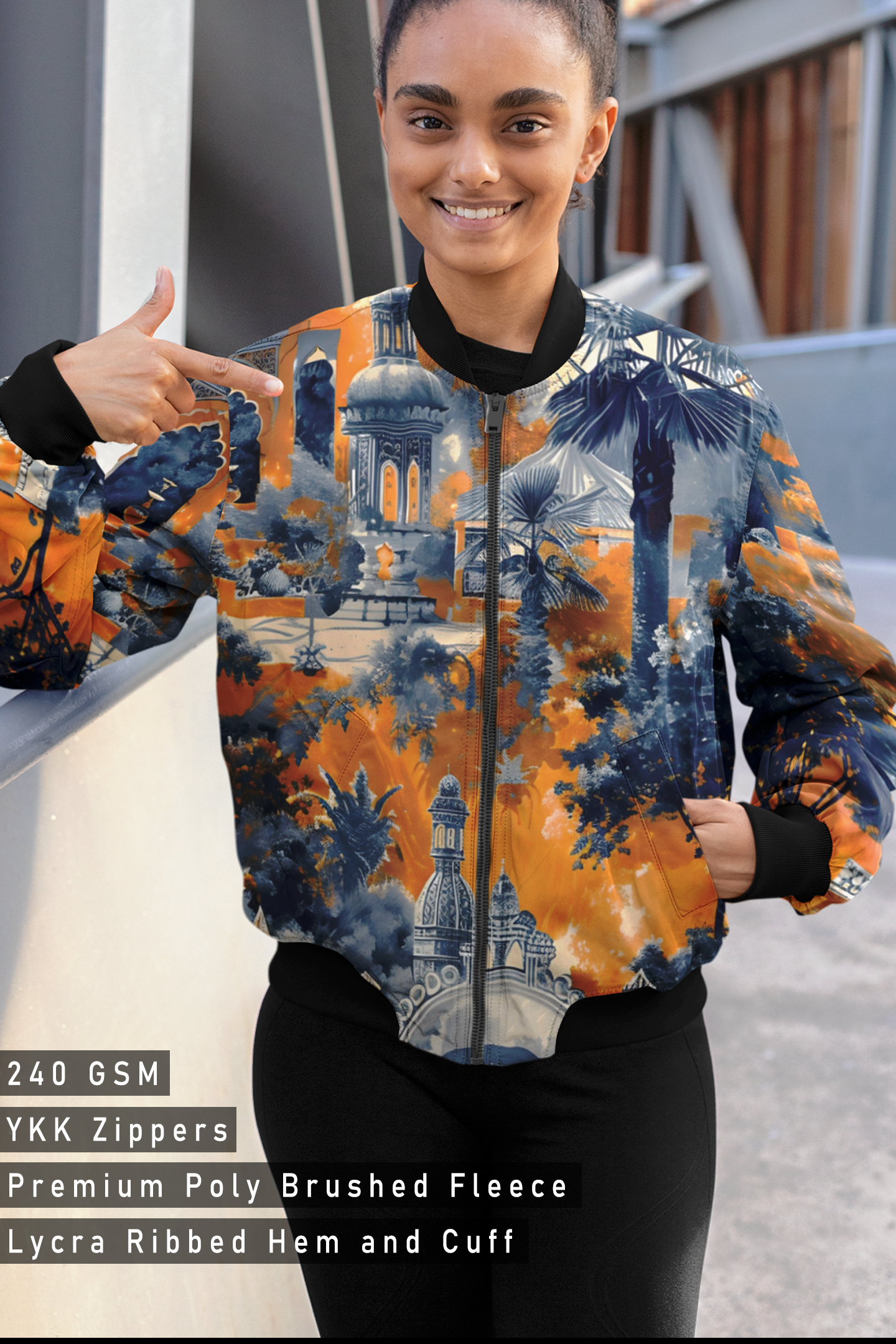 Water Color, Bomber Jacket