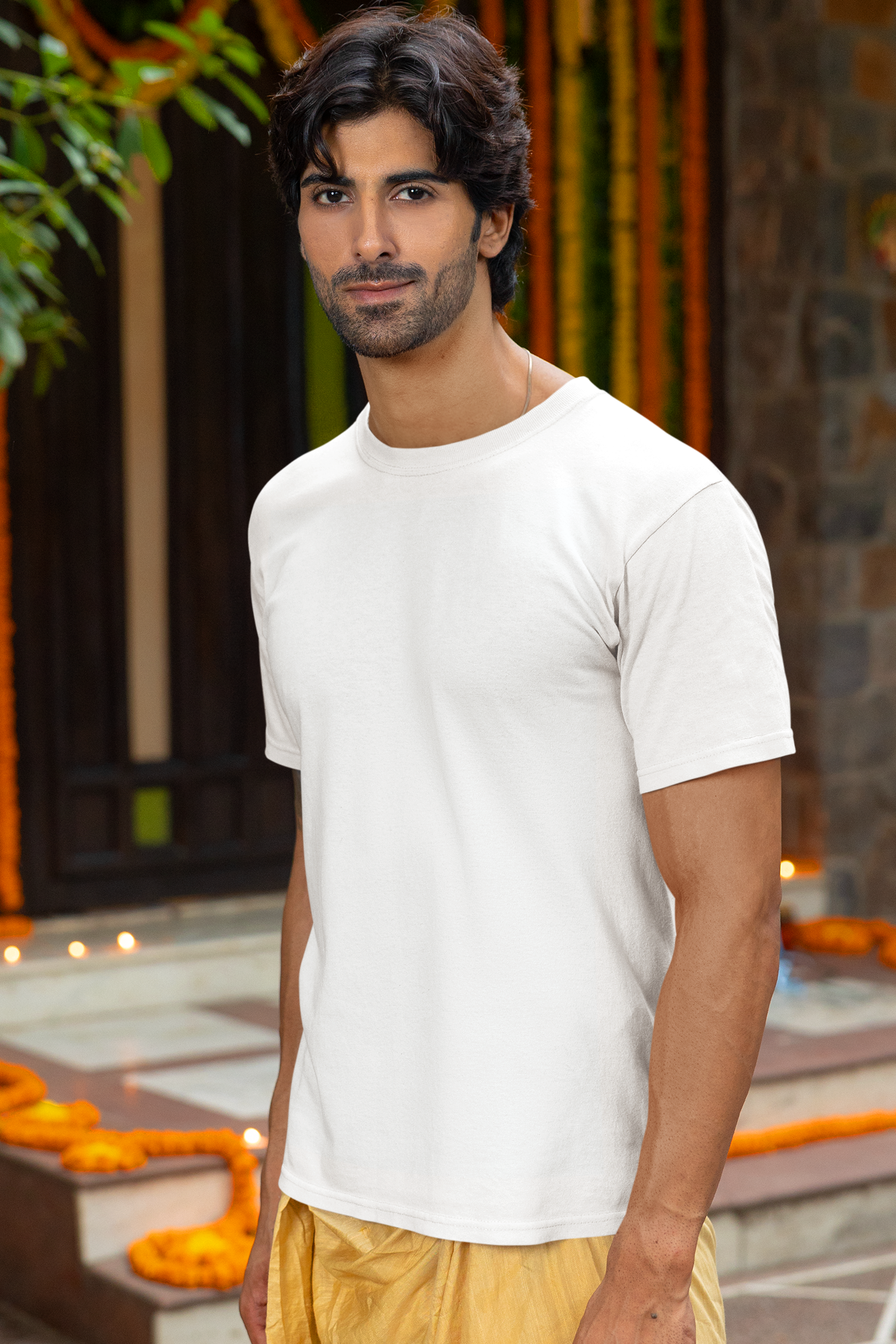 White Solid Unisex T-shirt