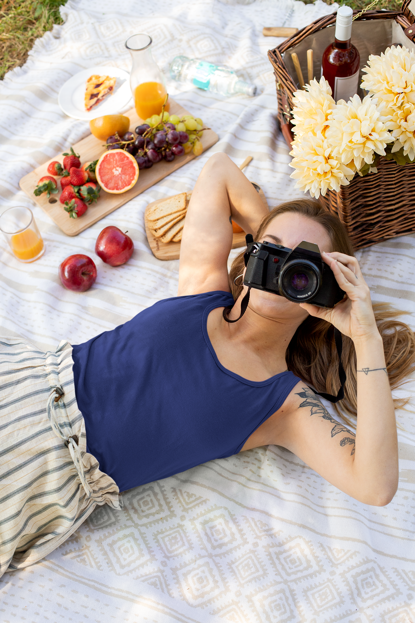 Navy Blue, Women’s Tank Top