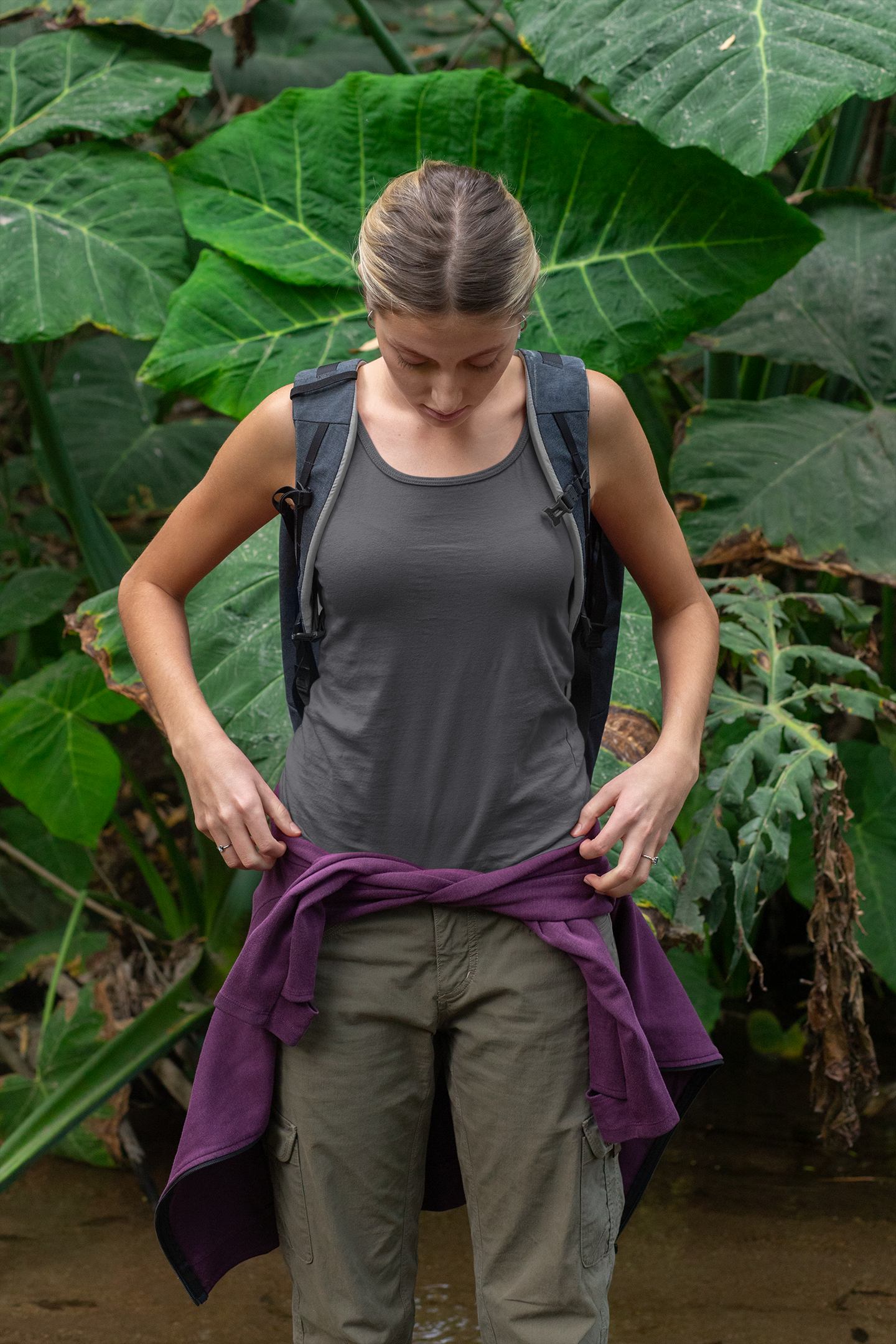 Charcoal Mélange, Women’s Tank Top