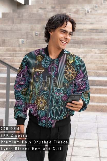 Colorful Night, AOP Bomber Jacket