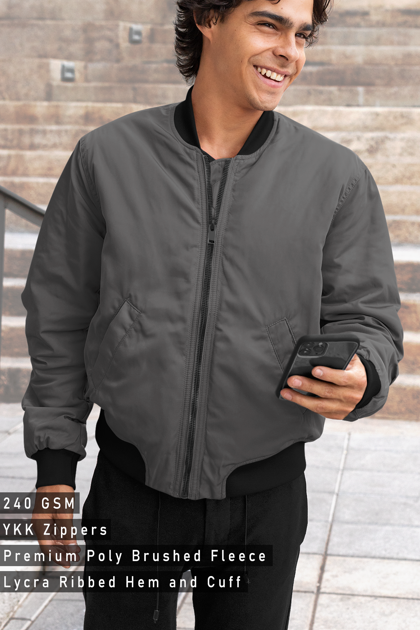 Ash Grey Black Shade