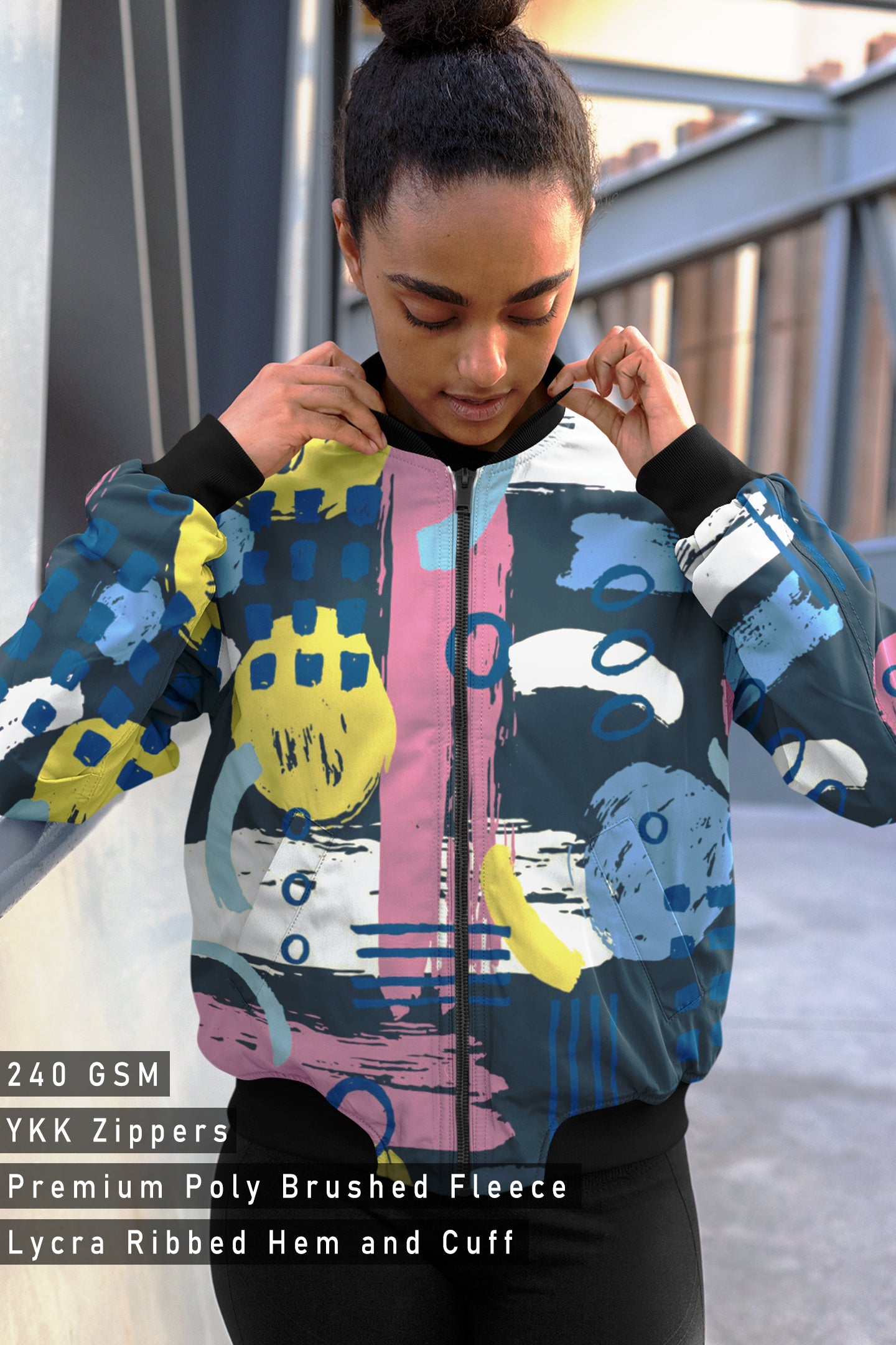 Brush Stoke, Bomber Jacket