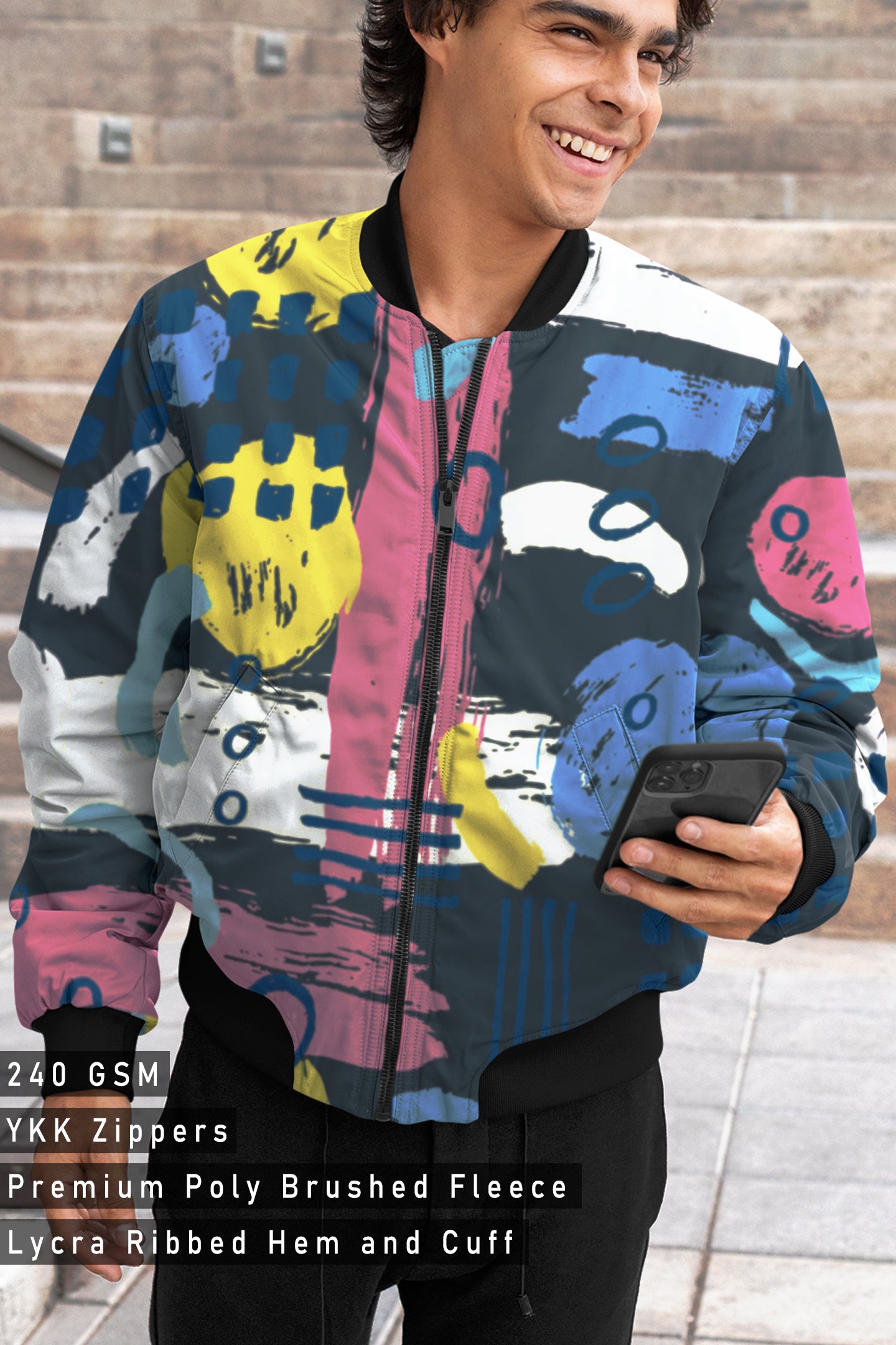 Brush Stoke, Bomber Jacket