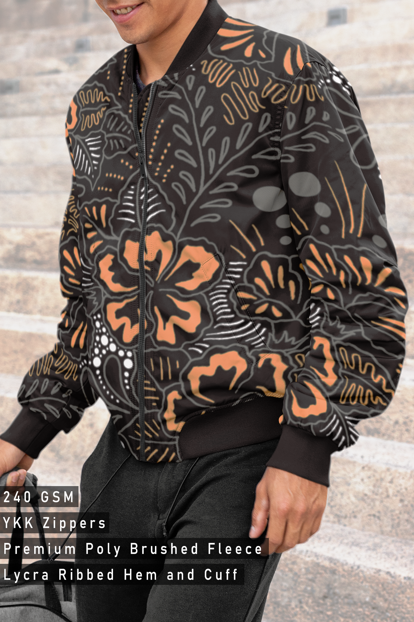 Colorful Indian Art, Bomber Jacket