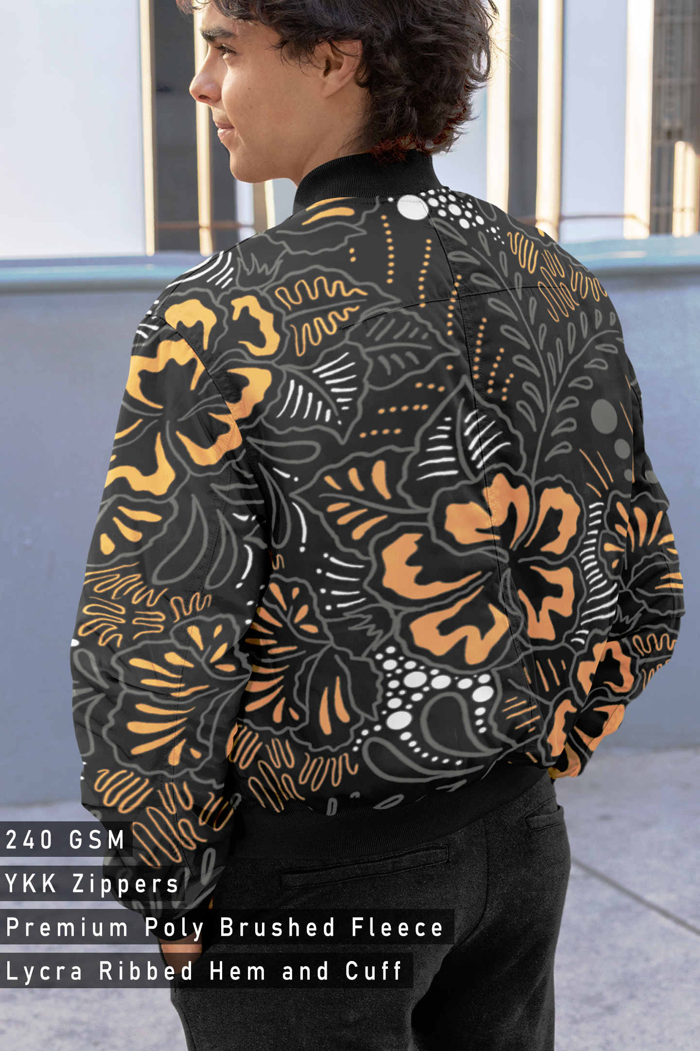Colorful Indian Art, Bomber Jacket