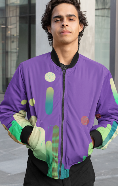 Colorful Lines, AOP Bomber Jacket