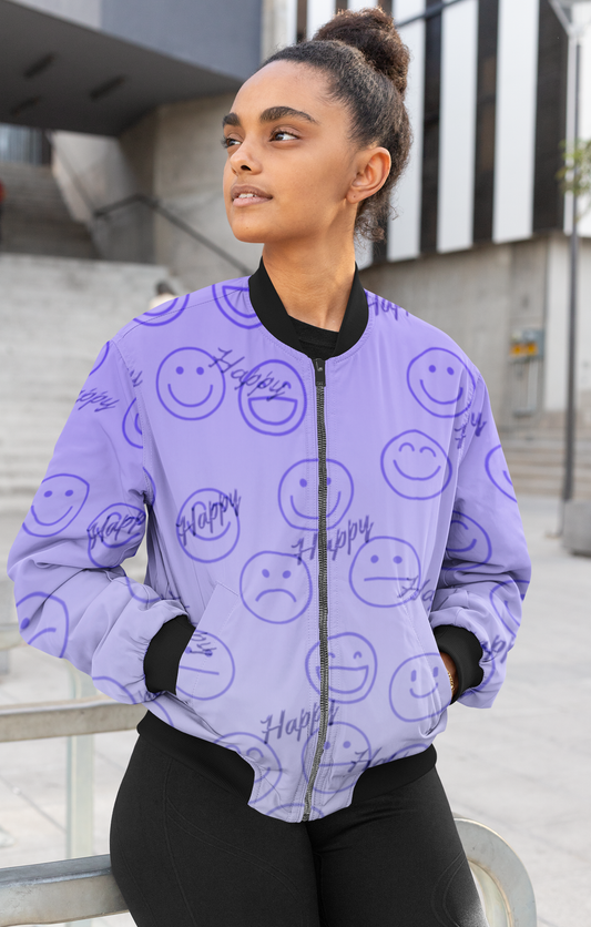 Happy Faces, AOP Bomber Jacket