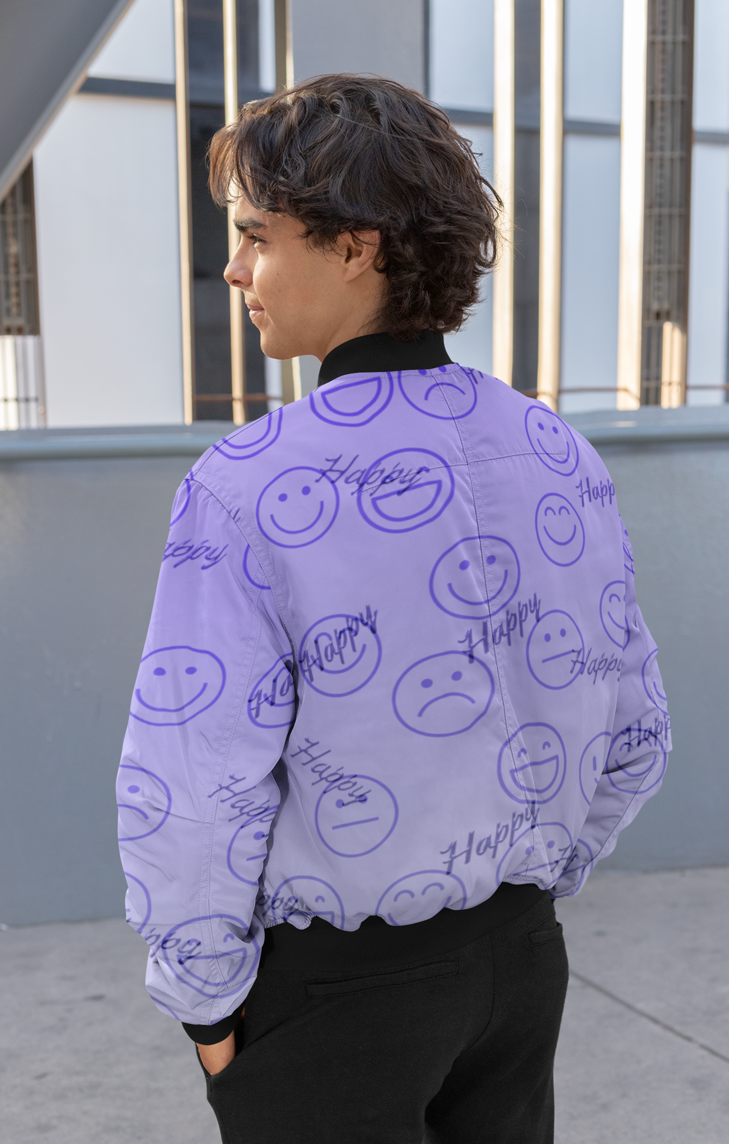 Happy Faces, AOP Bomber Jacket