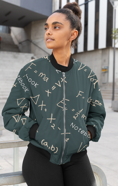 Mathematic Formula,  AOP Bomber Jacket