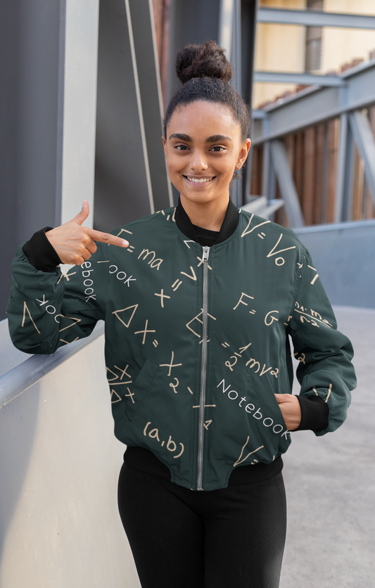 Mathematic Formula,  AOP Bomber Jacket