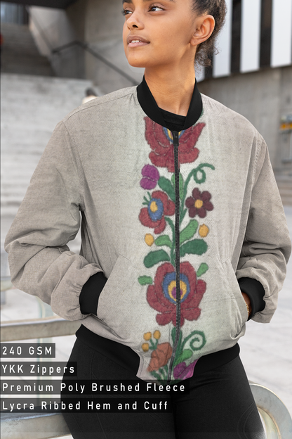 Nature’s Lace, AOP Bomber Jacket