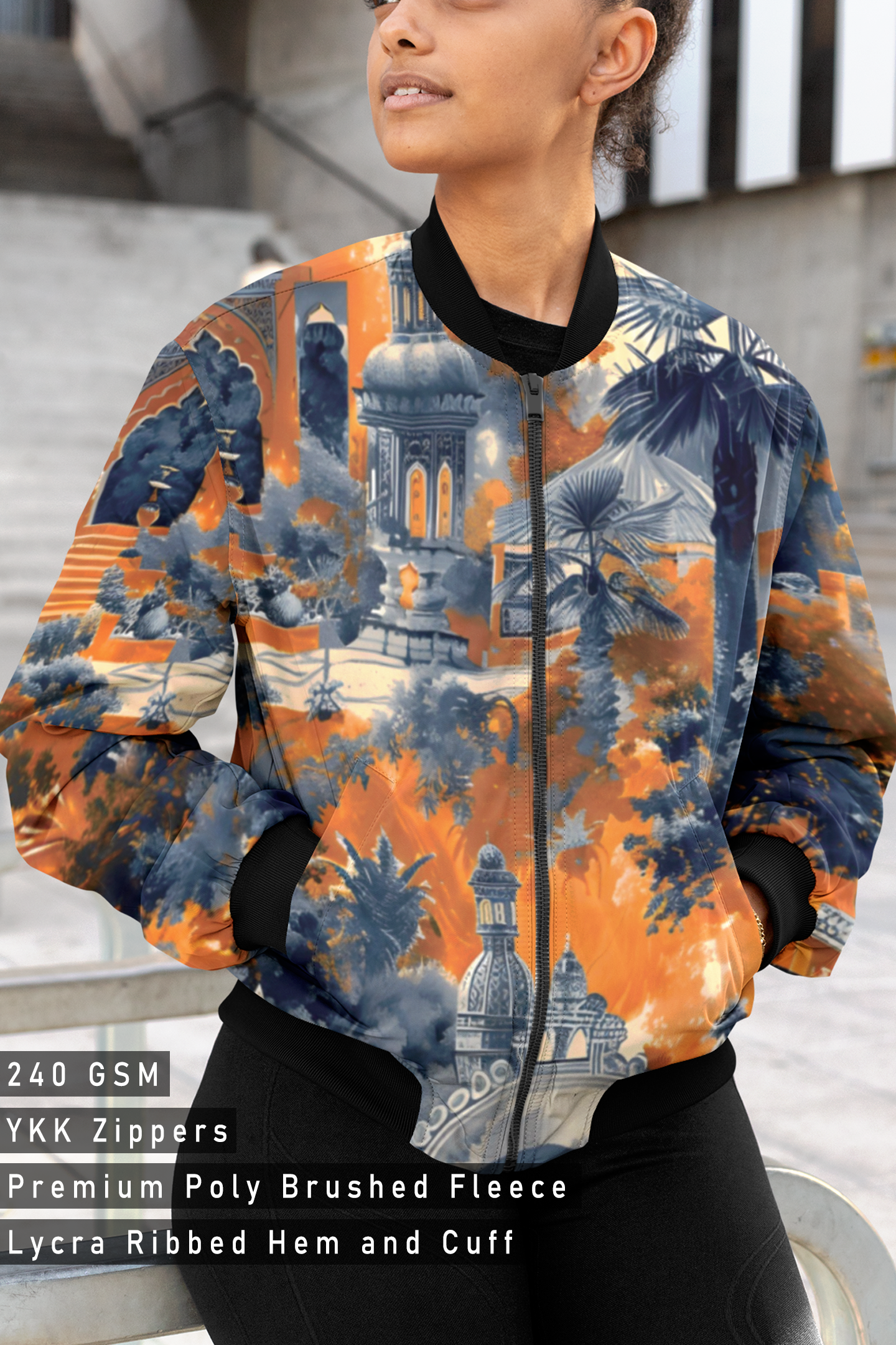 Water Color, Bomber Jacket