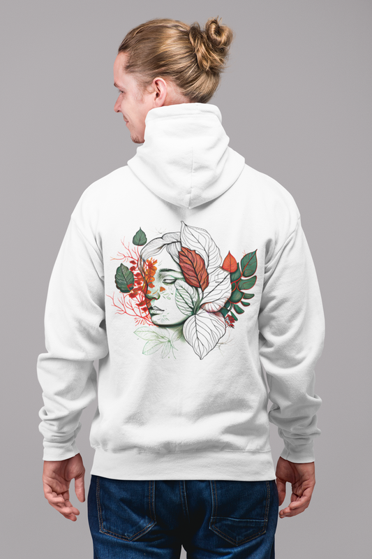 Leaf Art , Unisex Zip Hoodie