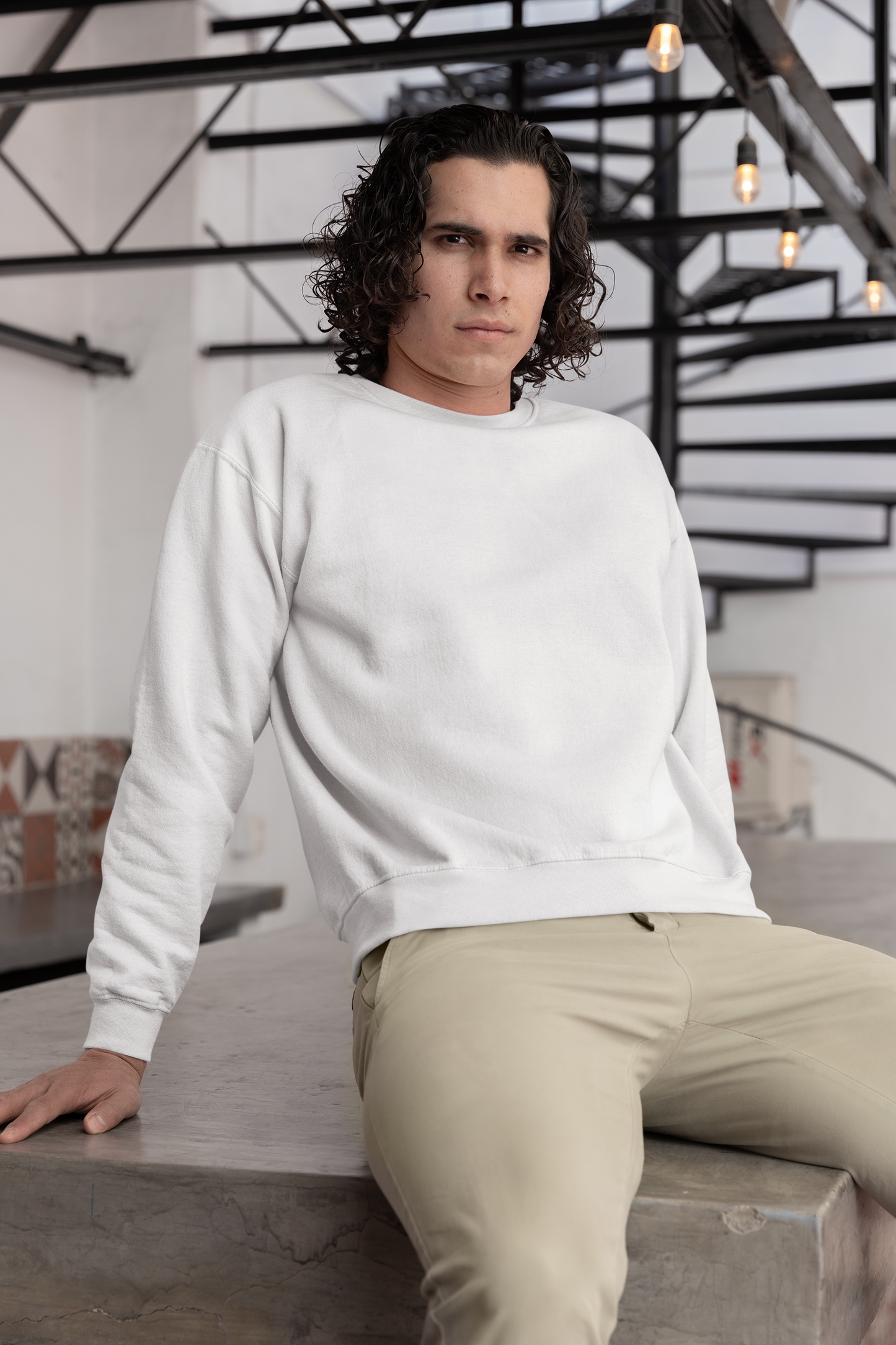 Solid White, Sweatshirt