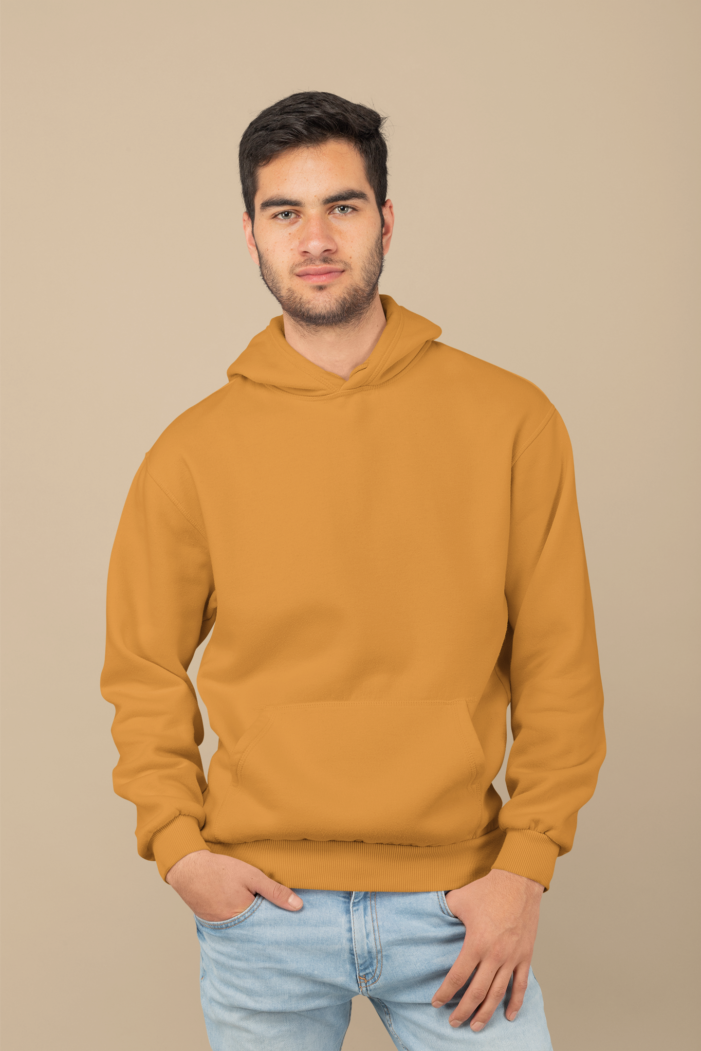 Mustard Yellow, Hooded Sweatshirt