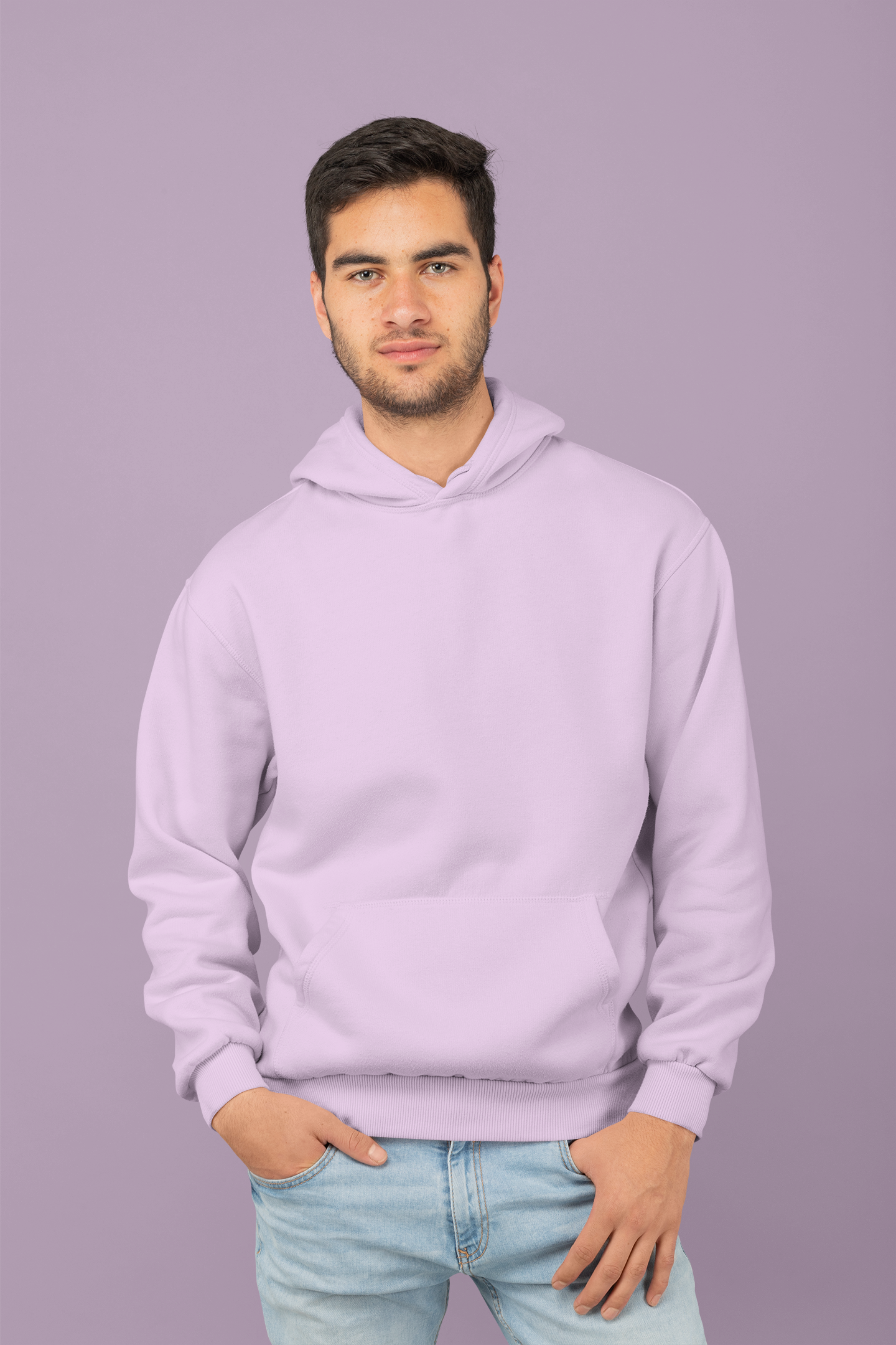 Light Baby Pink, Hooded Sweatshirt