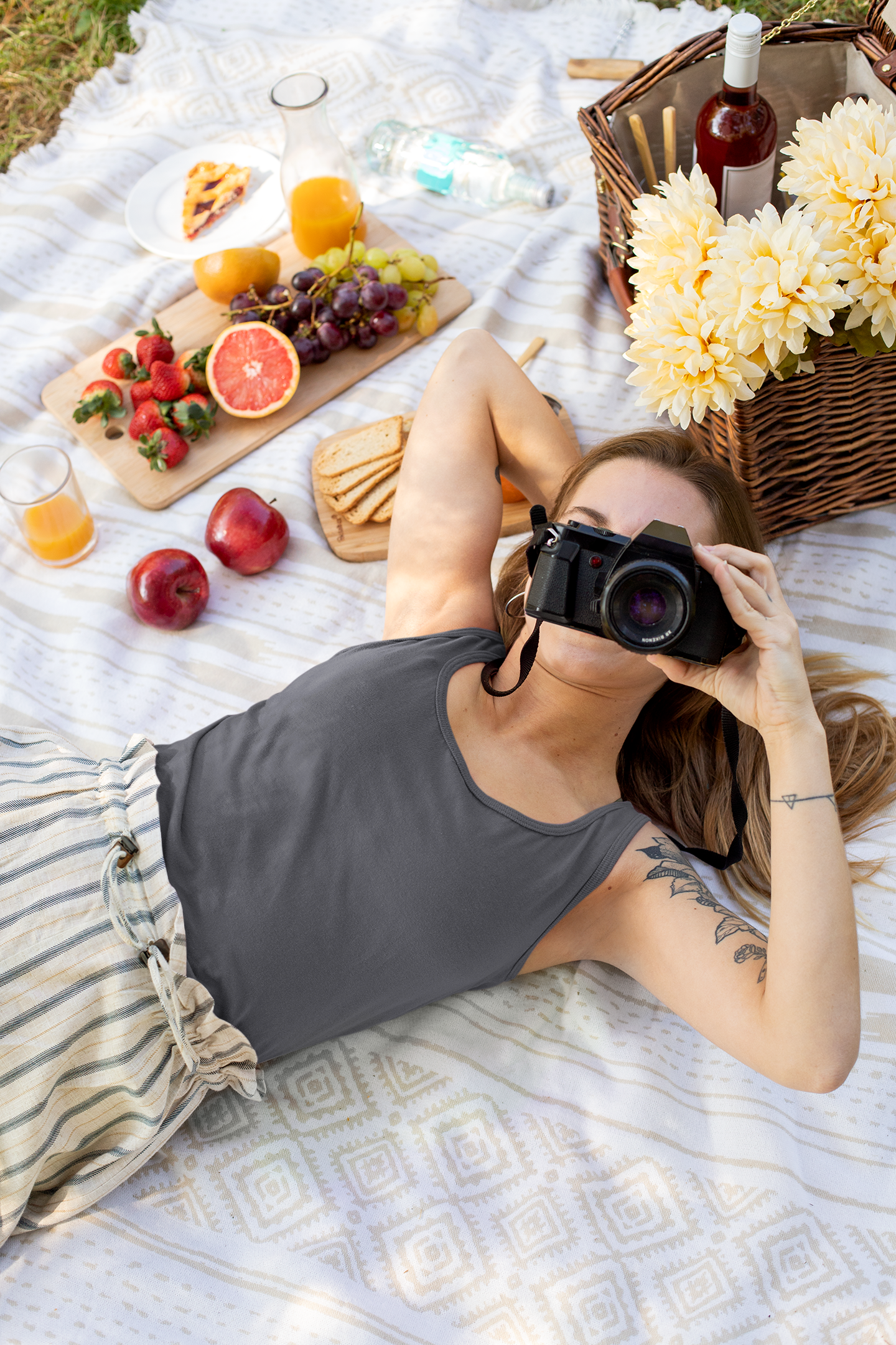 Charcoal Mélange, Women’s Tank Top